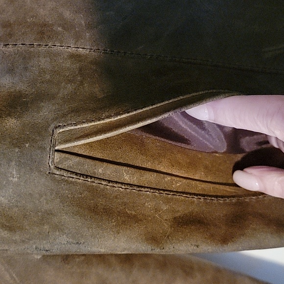 Mitici Anni women's leather jacket. Fitted distressed moto. Size Med. - Picture 3 of 6